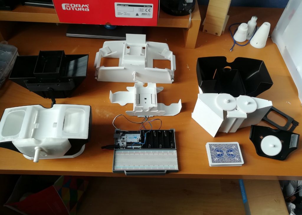 Prototypes mélangeurs de cartes impression 3D