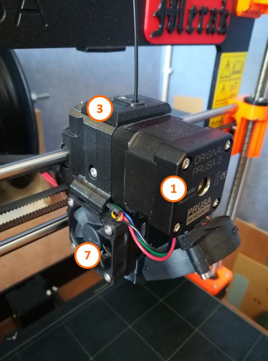 1 Tête extrusion imprimante 3D Prusa