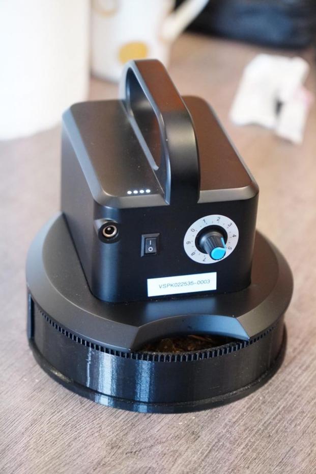 Scanner de matière végétale fermé